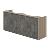 Rumble Simple Wooden Reception Counter Desk with Storage